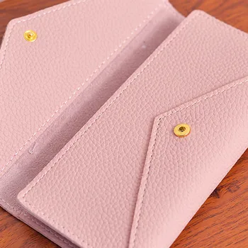 Kobiety moda PU skórzany portfel długi portfel torba uchwyt karty pokrowiec nowy