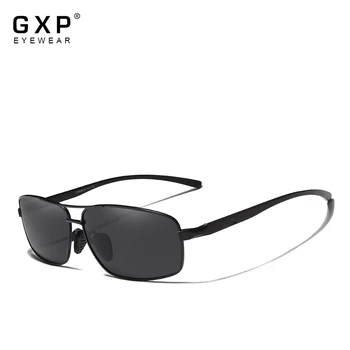 GXP Square Mężczyźni Kobiety aluminium magnez wysokiej jakości okulary polaryzacyjne soczewki, UV400 klasyczny styl retro odcienie okulary
