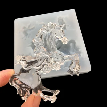 UV-żywica płynny silikon formy latający koń wisiorki wisiorek formy żywicy artystyczne akcesoria handmade DIY biżuteria Biżuteria robi narzędzia