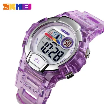 SKMEI Kids Sports Watch Girls Student Wodoodporny Alarm Clock Stopwatch Timing Watch LED Luminous Digital Children ' s Watch1450