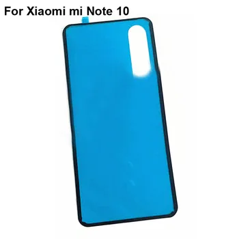 2szt dla Xiaomi mi Note 10 tylna pokrywa szklana samoprzylepna naklejka naklejki klej pokrywa baterii obudowa drzwi Xiao mi Note 10 note10