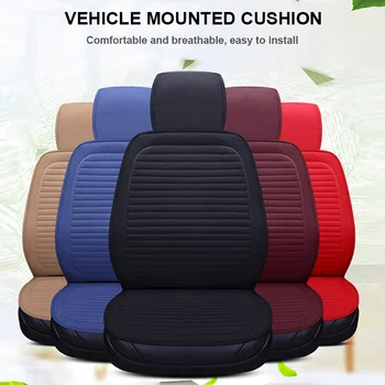 Poduszki foteliki uniwersalne lniane bawełniane antypoślizgowe siedzenia wodoodporny do większości samochodów TD326