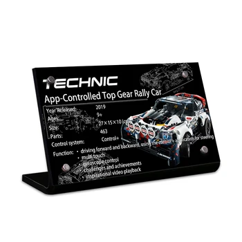Akrylowa wizytówką marki technic 42109 technic Top Gear Rally Car toys building blocks