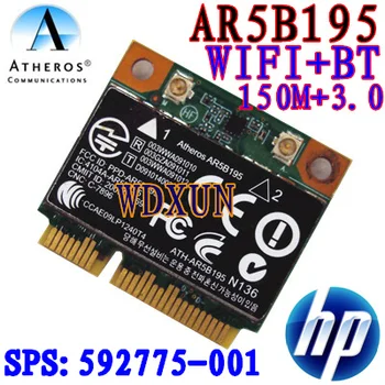Bezprzewodowy Wi-Fi N + Bluetooth BT 3.0 Half PCI-E Card Atheros AR5B195 dla HP 592775-001