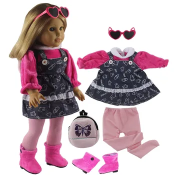 Wiele stylów do wyboru 18-calowy кукольная odzież dla amerykańskiej lalki lub naszej lalki generacji,18-calowe akcesoria dla lalek X134