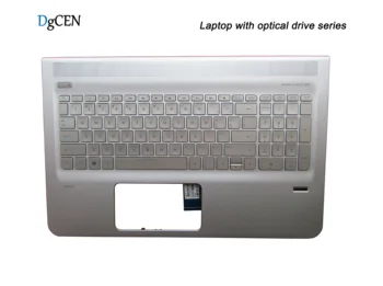 Prawdziwa nowość dla For HP Envy 15 15-AE/Palmrest z podświetleniem klawiatury otwór do odcisków palców obudowa laptopa 812726-001 Srebrna pokrywa