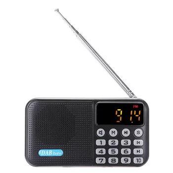Przenośne mini radio cyfrowe Handheld Digital DAB+FM+USB+TF Card Speaker odtwarzacz MP3 głośnik Akumulator