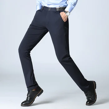 MIACAWOR casual spodnie mężczyźni Slim Fit Moletom Masculino elastyczne figi Homme meble odzież spodnie mężczyźni plus Rozmiar 38 K121