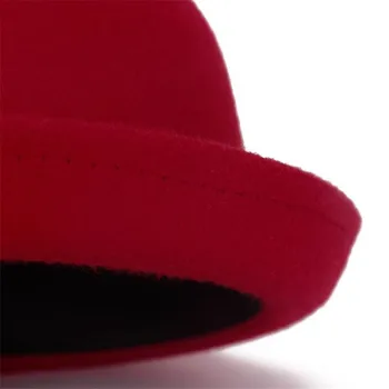 Sprzedaż detaliczna małe dziewczynki фетровая kapelusz kopuła czapka dziecko dress czapki dziecięce, czapki filcu kapelusz wełna filcowanie melonik kapelusz