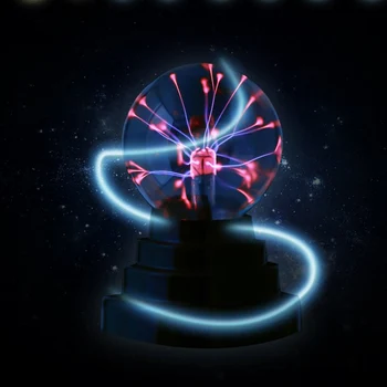 Nowość zabawny szklana kula plazmy lampa wzruszające wrażliwa Mgławica kula Ziemska dzieci prezent zabawka USB/bateria działa