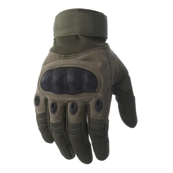 Taktyczne rękawice męskie armia ochrona powłoki skóra pełna palec rękawice bojowe wojskowa odzież ekran dotykowy dysk pięść rękawiczki