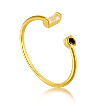 ROXI srebra próby 925 pierścień Otwarcie luksusowe Złoto Austria Kryształ pierścienie dla kobiet prezent regulowane obroty CZ Open Midi Toe pierścień