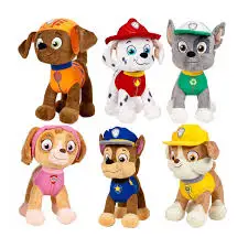 Psi patrol faszerowana 30 cm zabawka dla dzieci, gry z pluszowymi zabawkami, psy, gry dla dzieci, gry dla dzieci, zabawki