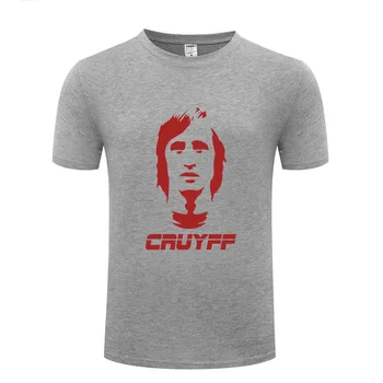 JOHAN CRUYFF drukowane koszulki dla mężczyzn z krótkim rękawem, dekolt bawełna koszulka męska fajne fitness zabawny meble ubrania top koszulka kibice nosić lato