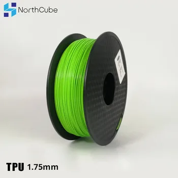 Drukowanie 3D nici TPU, elastyczne nici TPU Flex plastik do drukarki 3D 1.75 mm 0.8 kg 3D drukowanie materiałów zielony