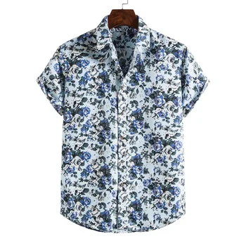 Camisa hawaiana de manga corta para hombre a la moda de 2021, camisas de secado rápido de talla grande asiáticas, M-3XL informal
