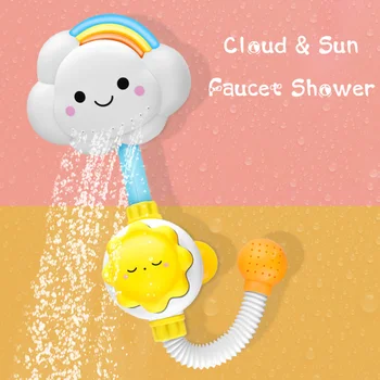 Zabawki Do Kąpieli W Łazience Chmura Słońce Kran Prysznic Zabawna, Słodka Woda Letnia Zabawka Prezent Dla Dzieci Dziecko 3 Lat