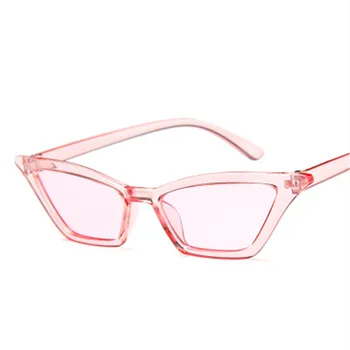 Nowa moda Kocie oko okulary dla kobiet klasyczny, międzynarodowa marka projekt kwadratowe okulary przezroczyste okulary przeciwsłoneczne UV400