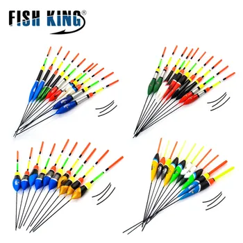 FISH KING 10 szt./lot Float Fishing Set Flutuador Mix Size Color For Carp Fishing Buoy Boia Floats Pesca Tackle