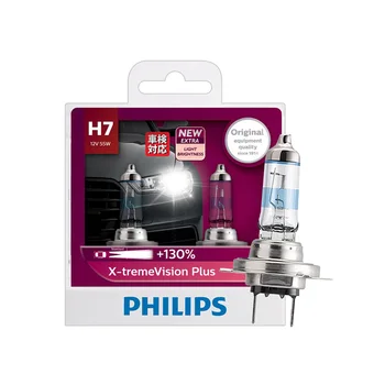 Philips H7 X-treme Vision Plus 12V 55W Auto Halogen Headlight Car Lamp ECE Approve 130% Brighter 12972XVP S2, para