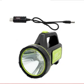 Potężny latarka led USB Akumulator reflektor kemping reflektor roboczy światło ręczne uchwyt lampa сверхдлинный tryb gotowości