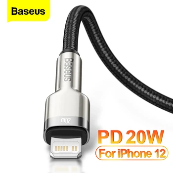 Baseus USB C kabel do iPhone 12 pro Max PD 20w szybkie ładowanie iPhone 11 XS X iPad Air 4 Type C telefon ładowarka kabel przewód transmisji danych