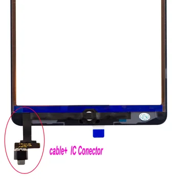 Dla iPad mini 3 mini3 A1599 A1600 A1601 dotyk szyba iPad mini 4 mini4 A1538 A1550 ekran dotykowy digitizer z przyciskiem Home