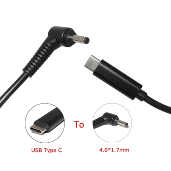 USB Type-C PD kabel zasilający do Lenovo IdeaPad 310 110 100 100-14IBY 100-15IBY joga 710 510 4.0*1.7 mm wtyk notebook adapter