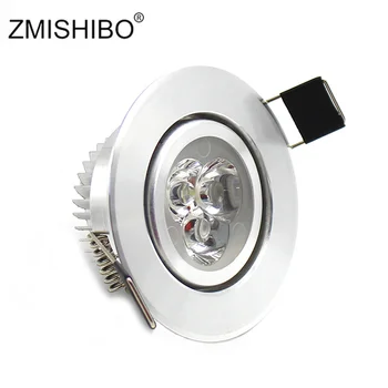 ZMISHIBO LED Round oprawy led downlight Downlight 110-240v 3 W 5 W 55/70/90 mm Cut Hole Spot Lamp kąt nachylenia regulowany do salonu/sypialni