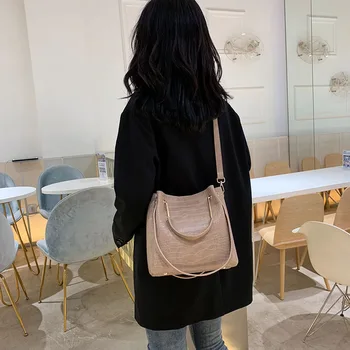 RanHuang New 2020 odzież damska torebka skóra syntetyczna wiadro Torby Aligator torby markowe torby na ramię dziewczyny torby kurierskie