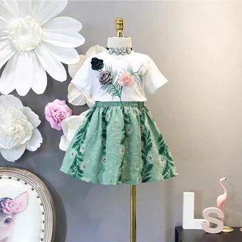 Modne sukienki dla dziewczynek wiosna za pasem dla dzieci sukienka odzież Dziecięca sukienka casual odzież Dziecięca dla dziewczynek