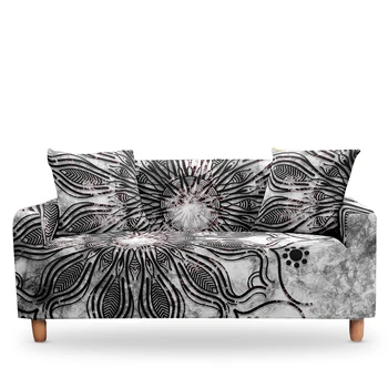 Mandala sofa pokrowiec stretch pokrowce na meble elastyczne pokrowce na sofy do salonu Copridivano pokrowce na krzesła pokrowiec na kanapie