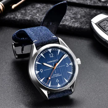Top brand Corgeut 41mm męski zegarek Analogowy miyota 8215 luxury automatic mechanical all steel sapphire glass watch
