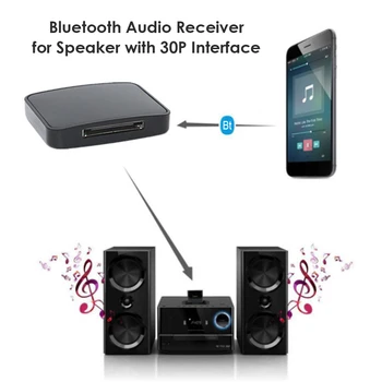 BT4877 30Pin Bluetooth 5.0 A2DP muzyczny odbiornik bezprzewodowy stereo audio 30-pin adapter do Bose SoundDock II/10/przenośny głośnik