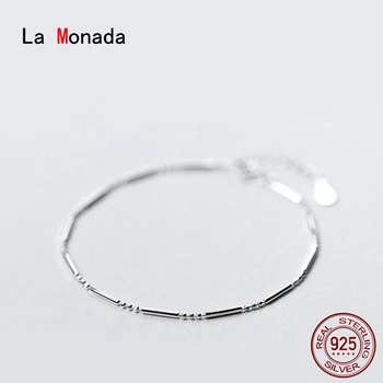 La Monada Fine Silver Jewelry 925 Bracelet Kobieta Kobieta Małą Kulkę Minimalistyczne Bransoletki Dla Kobiet 925 Srebro Sterling