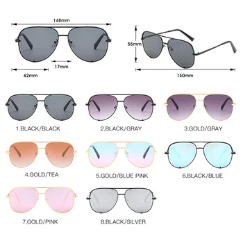 2020 przewymiarowany okulary dla kobiety luksusowej marki DesignerVintage metalowe odblaskowe okulary dla kobiet, damskie Oculos Gafas uv400