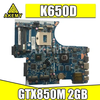 AKemy W650SJ W650SC dla CLEV0 K650D G150S K610C K590C płyta główna laptopa 6-71-W65J0-D02 PGA947 GPU GTX850M 2GB w testowa praca