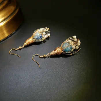 SINZRY naturalne słodkowodne perły kamień handmade spadek kolczyki dla kobiet, vintage, creative kolczyki kolczyki