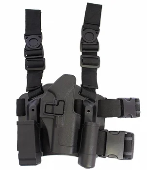 CQC Glock 17 18 19 26 prawa noga kabury pistolet wojskowy airsoft taktyczne kabury pistolet z latarką torba torba Mag
