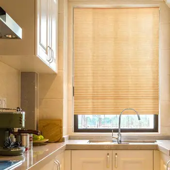 Samoprzylepne plisowane rolety do połowy rolety / okna łazienki zasłony Zasłony do łazienki kuchnia balkon zasłony