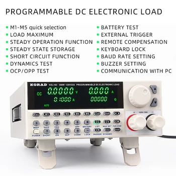 KORAD Professional Electrical Programming Digital Control DC Load Electronic Loads Battery Tester Load 300W 120V 30A KEL103