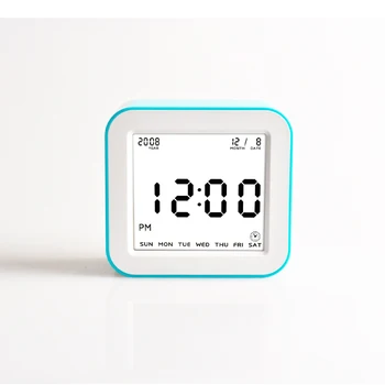 Cyfrowy budzik z bateryjnie proste obrót do zmiany każdej funkcji 4 innych zegar budzik stoper temperatura