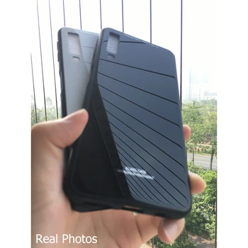 Samsung Samsung Galaxy A7 2018 Case Luksusowy Połysk Szkło Hartowane Miękki Silikon Odporny Na Wstrząsy Dysk Twardy Futerał Dla Samsung A750 Etui Do Telefonu