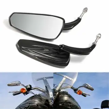 1 para lusterko wsteczne motocykl Harley Sportster Softail Road For King Glide Black Bar End Mirror motocykl osobowa strona