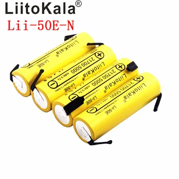 LiitoKala 21700 5000 mah akumulator litowo-jonowy lii-50E-N 3.7 V ogranicznik 35A Power battery E-battery tools