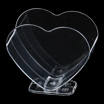50szt jednorazowe kubki w kształcie serca plastikowe kubki budyniu Do musu deser partii lody Tiramisu urodziny mleko