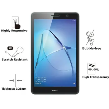 2 X szkło hartowane, szkło do Huawei MediaPad T3 7 3G BG2-U01 7-calowy tablet ochronny BG2 U01 U03 7-calowy strażnik