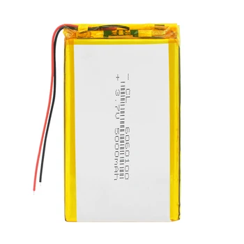 1/2/4x Li-Po Li-ion Batteries bateria litowo-polimerowa bateria 3 7 V Lipo Li Ion akumulator litowo-jonowy 6060100 Bateria 5000mAh Replace