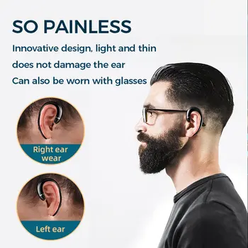 Słuchawki bezprzewodowe 5.0 Bluetooth słuchawki kostne słuchawki Bezprzewodowe sportowe wodoodporne słuchawki dla Iphone, Samsung galaxy Ipx5