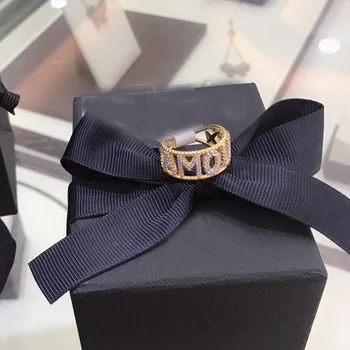 UMGODLY luksusowej marki AMOUR pierścienie moda kolor Złoty pierścień Cyrkon CZ partii kobiet biżuteria prezent